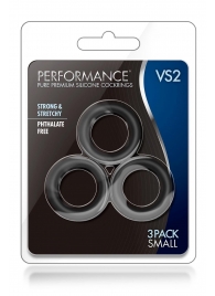 Набор из 3 черных эрекционных колец Black Small Penis Rings - Blush Novelties - в Воронеже купить с доставкой