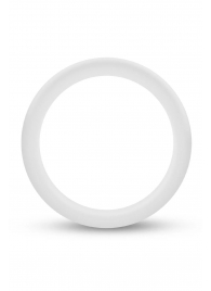 Белое люминесцентное эрекционное кольцо Silicone Glo Cock Ring - Blush Novelties - в Воронеже купить с доставкой