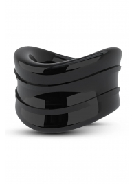 Черное эрекционное кольцо на мошонку Beef Ball Stretcher Snug - Blush Novelties - в Воронеже купить с доставкой