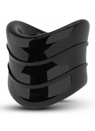 Черное эрекционное кольцо на мошонку Beef Ball Stretcher Snug X Long - Blush Novelties - в Воронеже купить с доставкой