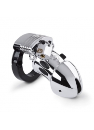 Мужской пояс верности Pubic Enemy No1 Silver Edition - MyStim - купить с доставкой в Воронеже