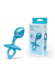Голубая анальная пробка для массажа простаты Bulb Silicone Prostate Plug - 10,7 см. - b-Vibe - в Воронеже купить с доставкой