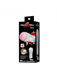 Мастурбатор-вагина Flora White с присоской и 12 режимами вибрации - Baile - в Воронеже купить с доставкой