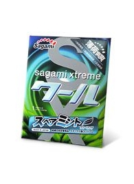 Презерватив Sagami Xtreme Mint с ароматом мяты - 1 шт. - Sagami - купить с доставкой в Воронеже