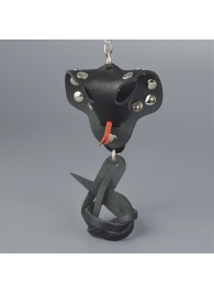 Черный кожаный брелок в форме кобры - Sitabella - купить с доставкой в Воронеже