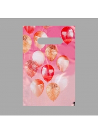 Пакет «Праздничные шары» с вырубной ручкой (20х30 см) - UPAK LAND - купить с доставкой в Воронеже