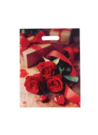 Пакет с принтом в виде роз (31х40 см) - Сима-Ленд - купить с доставкой в Воронеже