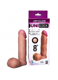 Фаллическая насадка для страпона UNICOCK 8  - 20 см. - LOVETOY (А-Полимер) - купить с доставкой в Воронеже