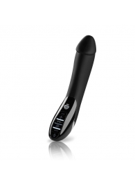 Вибратор с электростимуляцией Tickling Truman Black Edition - 27 см. - MyStim - купить с доставкой в Воронеже