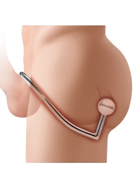 Кольцо на пенис с анальным стимулятором Stainless Steel Anal Hook   Cock Ring - BlueLine - в Воронеже купить с доставкой