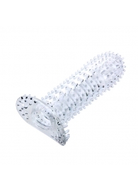 Прозрачная насадка на фаллос с закрытой головкой - 14 см. - Baile - в Воронеже купить с доставкой