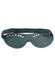 Черная маска с декором - БДСМ Арсенал - купить с доставкой в Воронеже