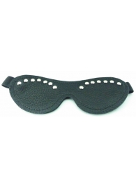 Черная маска с декором - БДСМ Арсенал - купить с доставкой в Воронеже