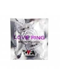 Прозрачное виброкольцо с двумя вибропульками - Toyfa Basic - в Воронеже купить с доставкой