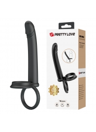 Черная насадка для двойного проникновения Moses - Baile - купить с доставкой в Воронеже