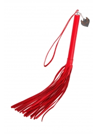 Красная кожаная плеть с петлёй - 50 см. - Pecado - купить с доставкой в Воронеже