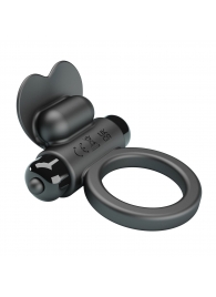 Черное эрекционное кольцо с вибропулей - Baile - в Воронеже купить с доставкой