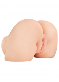 Телесный мастурбатор-полуторс с вибрацией Shake That Ass - Pipedream - в Воронеже купить с доставкой