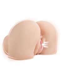 Телесный мастурбатор-полуторс с вибрацией и эффектом всасывания Back That Ass Up - Pipedream - в Воронеже купить с доставкой