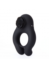 Черное эрекционное кольцо Abe с пультом ДУ - BeYourLover - в Воронеже купить с доставкой