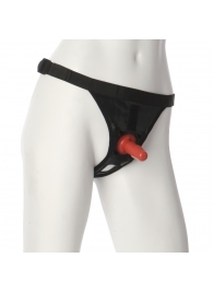 Трусики со штырьком для фиксации насадок Ultra Harness with Plug - Doc Johnson - купить с доставкой в Воронеже