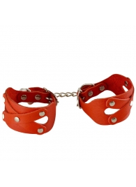 Красные наручники «Цезарь» - Sitabella - купить с доставкой в Воронеже