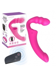 Розовый безремневой страпон Straples Strap-On Dildo - Erokay - купить с доставкой в Воронеже