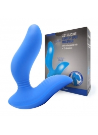 Синий вибромассажер простаты 3,5’’ Curve P-spot Massager - 12 см. - Erokay - в Воронеже купить с доставкой