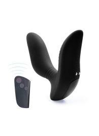 Черный вибромассажер простаты 3,5’’ Remote Control Curve P-spot Massager - 12 см. - Erokay - в Воронеже купить с доставкой