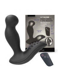 Черный вибромассажер простаты 3,5’’ Remote Control P-spot Massager - 12,5 см. - Erokay - в Воронеже купить с доставкой