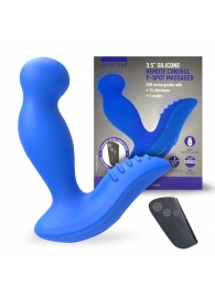 Синий вибромассажер простаты 3,5’’ Remote Control P-spot Massager - 12,5 см. - Erokay - в Воронеже купить с доставкой