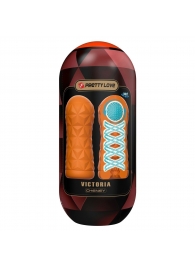 Оранжевый мастурбатор Victoria - Baile - в Воронеже купить с доставкой