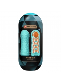 Аквамариновый мастурбатор Victoria - Baile - в Воронеже купить с доставкой