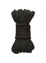 Черная верёвка для связывания и фиксации Bind Tie - 9,14 м. - Doc Johnson - купить с доставкой в Воронеже