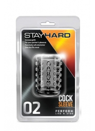 Прозрачная насадка на пенис с шишечками STAY HARD COCK SLEEVE 02 CLEAR - Blush Novelties - в Воронеже купить с доставкой