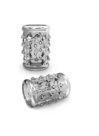 Прозрачная насадка с капельками STAY HARD COCK SLEEVE 05 CLEAR - Blush Novelties - в Воронеже купить с доставкой