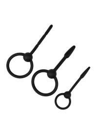 Набор из 3 черных уретральных массажеров Spin - Lola Games - купить с доставкой в Воронеже