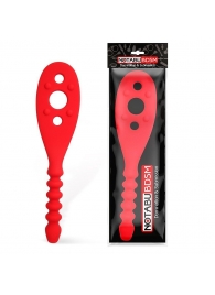 Красная силиконовая шлепалка - 30 см. - Notabu - купить с доставкой в Воронеже