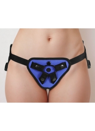 Синий универсальный пояс с 2 видами фиксации - LOVETOY (А-Полимер) - купить с доставкой в Воронеже