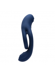 Синее эрекционное виброкольцо с двойным подхватом мошонки Ring Around The Rosy - Zero Tolerance - в Воронеже купить с доставкой