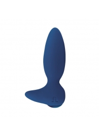 Синий анальный вибратор Little Rocket II + APP - Adrien Lastic