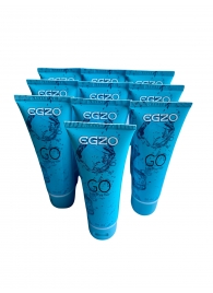 Набор из 10 пролонгирующих лубрикантов на водной основе Egzo Go (по 50 мл.) - EGZO - купить с доставкой в Воронеже