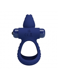 Синее эрекционное кольцо с вибрацией Luchito - Baile - в Воронеже купить с доставкой