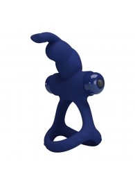 Синее эрекционное кольцо с вибрацией Luchito - Baile - в Воронеже купить с доставкой