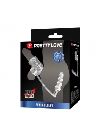 Прозрачная насадка на пенис и мошонку с анальным стимулятором Rilley - Baile - в Воронеже купить с доставкой