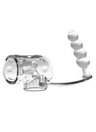 Прозрачная насадка на пенис и мошонку с анальным стимулятором Rilley - Baile - в Воронеже купить с доставкой