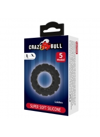 Черное фигурное силиконовое эрекционное кольцо Laiden - Baile - в Воронеже купить с доставкой