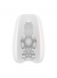 Белый мастурбатор-яйцо Bisedze - LoveStore - в Воронеже купить с доставкой