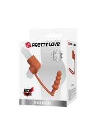 Телесная насадка на пенис и мошонку с анальным стимулятором Rilley - Baile - в Воронеже купить с доставкой