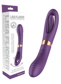 Фиолетовый двусторонний вибратор - 27 см. - Boys of Toys